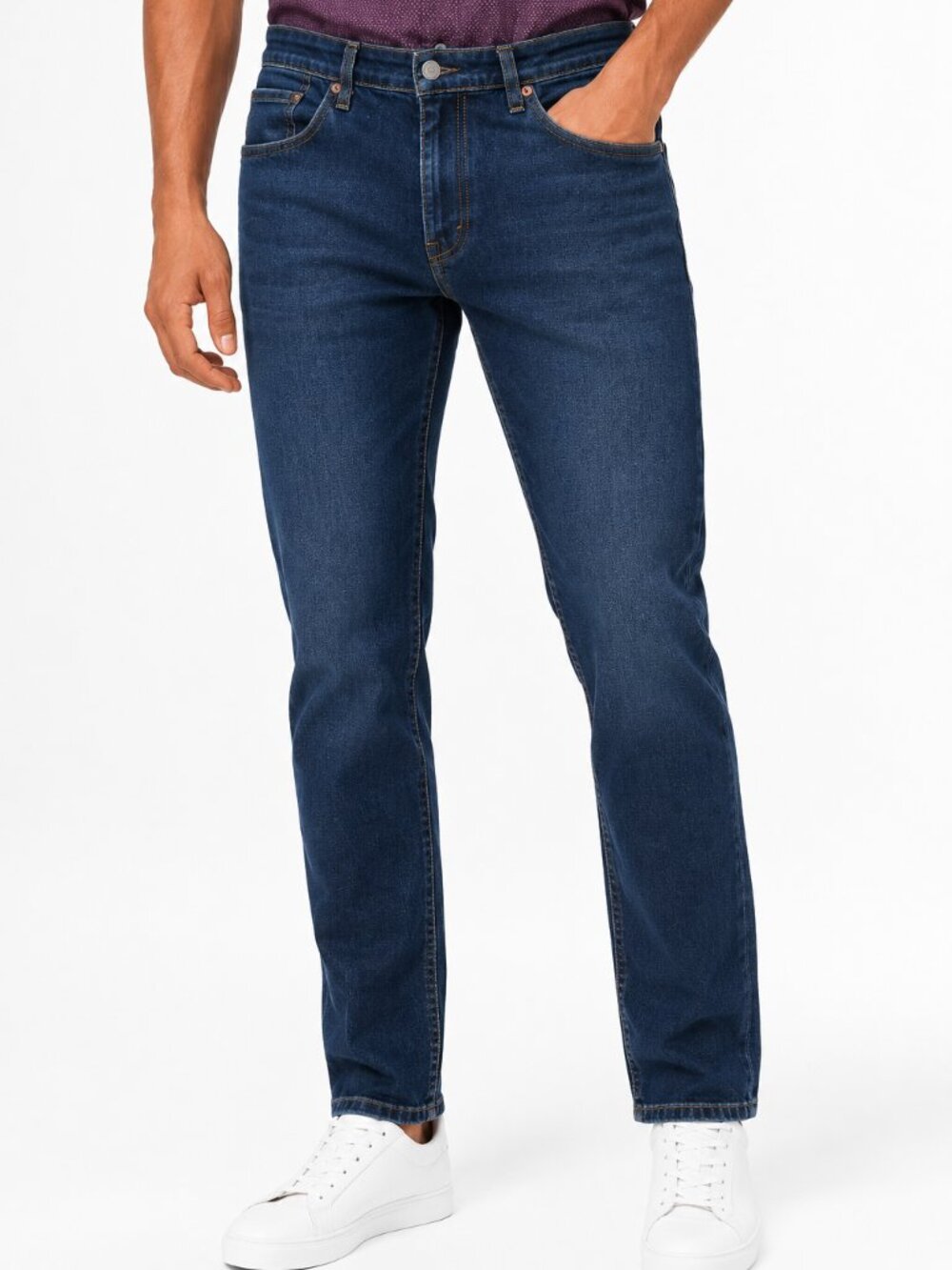 Levi's 513 Slim Straight Jeans 34x32 Blue Stretch Denim